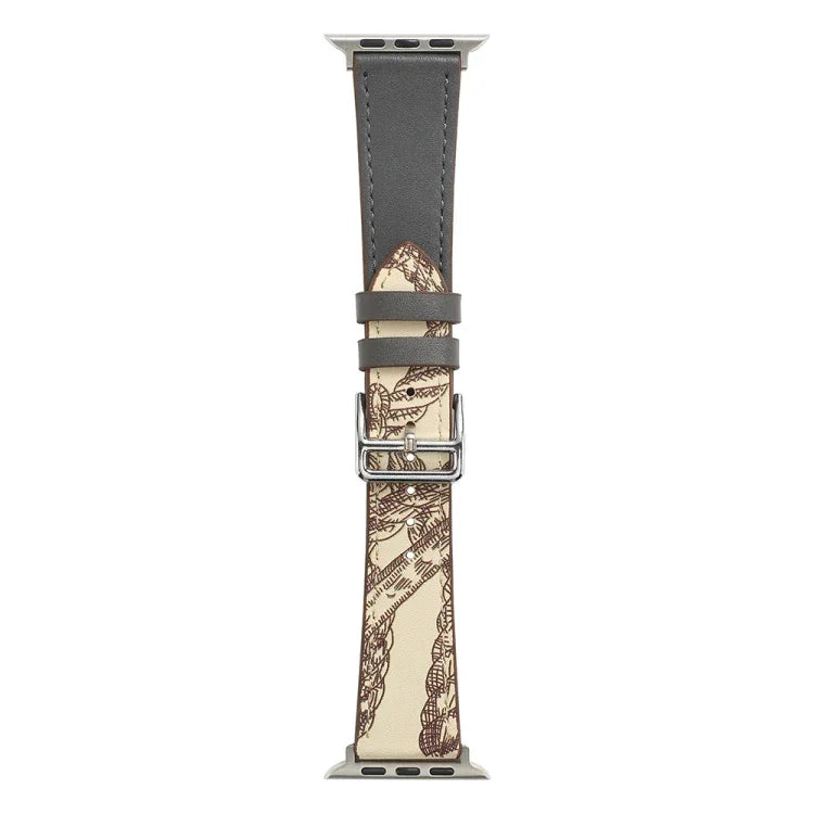 애플 워치 시리즈용 싱글 랩 마이크로화이버 가죽 시계줄, 7 45mm / 6&SE&5&4 44mm / 3&2&1 42mm, 7 41mm / 6&SE&5&4 40mm / 3&2&1 38mm