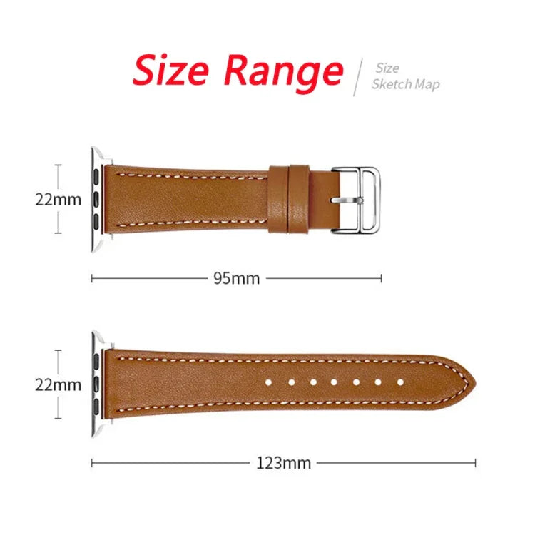 애플 워치 시리즈용 싱글 랩 마이크로화이버 가죽 시계줄, 7 45mm / 6&SE&5&4 44mm / 3&2&1 42mm, 7 41mm / 6&SE&5&4 40mm / 3&2&1 38mm