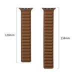 애플 워치 시리즈용 자석 투톤 루프 슬림 가죽 시계줄, 7 45mm / 6&SE&5&4 44mm / 3&2&1 42mm, 7 41mm / 6&SE&5&4 40mm / 3&2&1 38mm