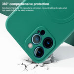 Liquid Silicone Full Coverage Magsafe Phone Case, For iPhone 14, For iPhone 14 Plus, For iPhone 14 Pro, For iPhone 14 Pro Max