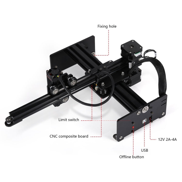NEJE MASTER 3 레이저 조각기 N30820 레이저 모듈 포함, MASTER 3 N30820 (EU 플러그), MASTER 3 N30820 (US 플러그)