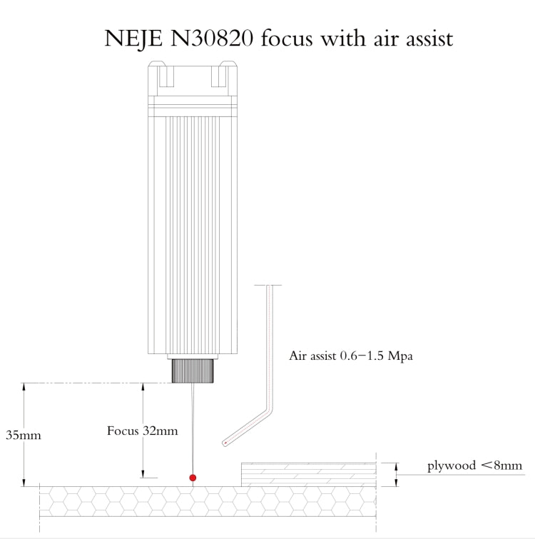 NEJE MASTER 3 레이저 조각기 N30820 레이저 모듈 포함, MASTER 3 N30820 (EU 플러그), MASTER 3 N30820 (US 플러그)