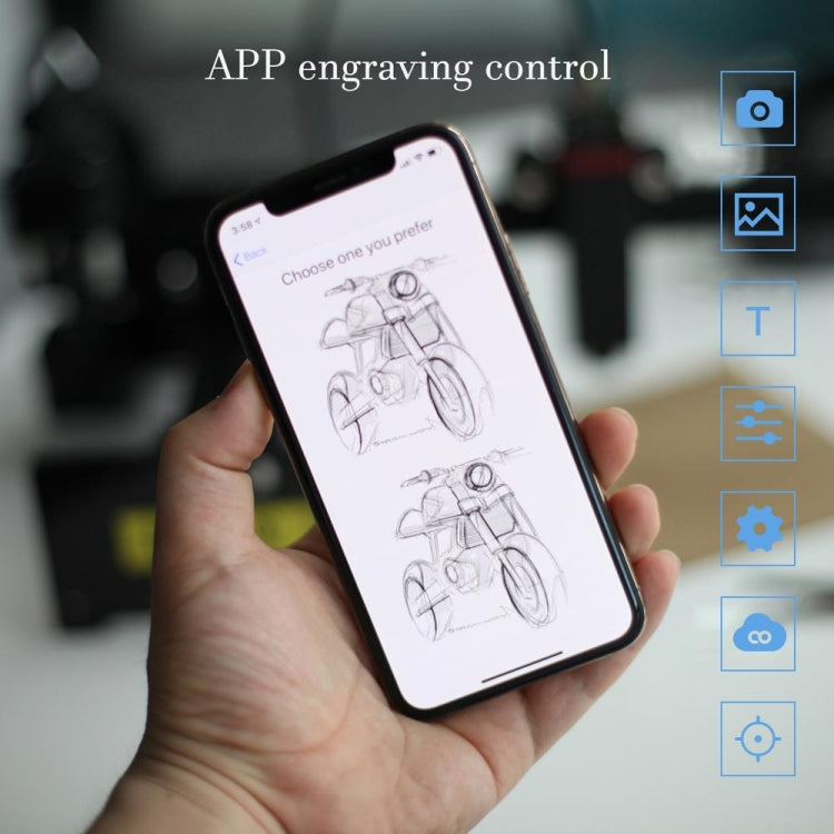 NEJE MASTER 3 Plus 레이저 조각기 N40630 레이저 모듈 포함, MASTER 3 Plus N40630 (EU 플러그), MASTER 3 Plus N40630 (US 플러그)