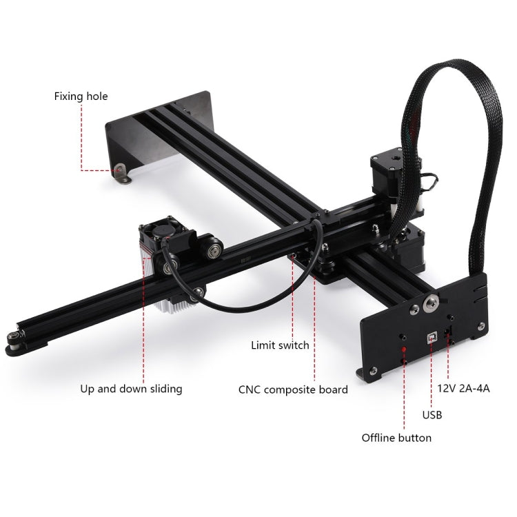 NEJE MASTER 3 Plus 레이저 조각기 N40630 레이저 모듈 포함, MASTER 3 Plus N40630 (EU 플러그), MASTER 3 Plus N40630 (US 플러그)