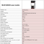 NEJE N40630 7.5W 450nm 레이저 조각 모듈 키트, N40630