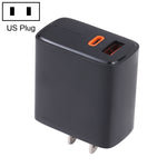 LZ-1130 PD 20W Type-C+QC 3.0 USB 고속 충전기, 20W EU 플러그, 20W US 플러그