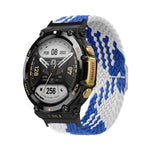Adjustable Buckle Braided Nylon Watch Band, For Amazfit T-Rex 2