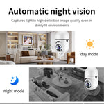 A6 2MP HD 전구형 WiFi 카메라 모션 감지/양방향 오디오/야간 투시/TF 카드 지원, 메모리 카드 미포함