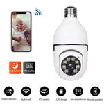 A6 2MP HD 전구형 WiFi 카메라 모션 감지/양방향 오디오/야간 투시/TF 카드 지원, 16G 메모리 카드 포함