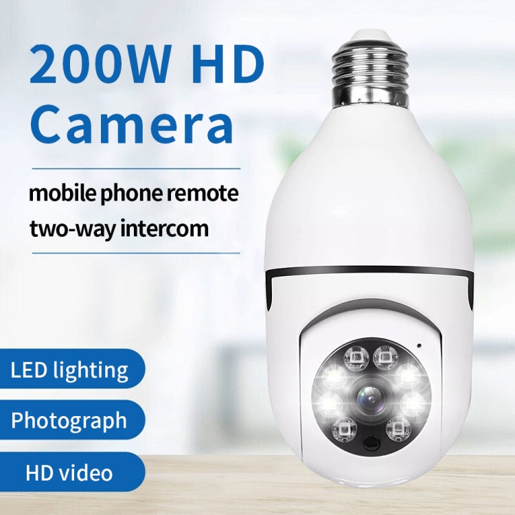 A6 2MP HD 전구형 WiFi 카메라 모션 감지/양방향 오디오/야간 투시/TF 카드 지원, 16G 메모리 카드 포함