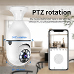 A6 2MP HD 전구형 WiFi 카메라 모션 감지/양방향 오디오/야간 투시/TF 카드 지원, 16G 메모리 카드 포함