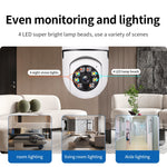 A6 2MP HD 전구형 WiFi 카메라, 모션 감지/양방향 오디오/야간 투시/TF 카드 지원, 32G 메모리 카드 포함