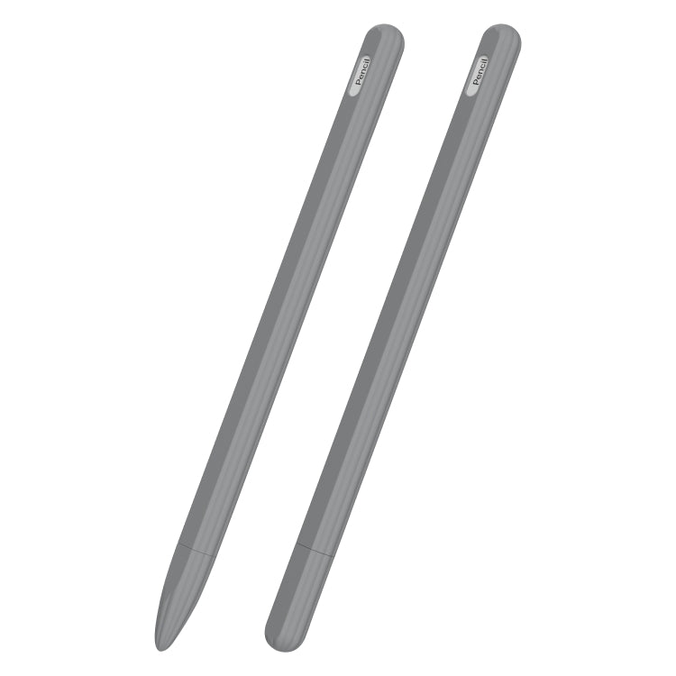 3-in-1 줄무늬 액체 실리콘 스타일러스 케이스와 두 개의 팁 캡, Apple Pencil 1용, Apple Pencil 2용