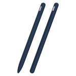 3-in-1 줄무늬 액체 실리콘 스타일러스 케이스와 두 개의 팁 캡, Apple Pencil 1용, Apple Pencil 2용