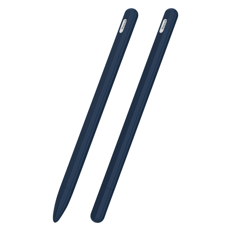 3-in-1 줄무늬 액체 실리콘 스타일러스 케이스와 두 개의 팁 캡, Apple Pencil 1용, Apple Pencil 2용