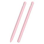 3-in-1 줄무늬 액체 실리콘 스타일러스 케이스와 두 개의 팁 캡, Apple Pencil 1용, Apple Pencil 2용