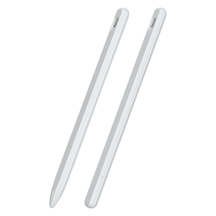 3-in-1 줄무늬 액체 실리콘 스타일러스 케이스와 두 개의 팁 캡, Apple Pencil 1용, Apple Pencil 2용