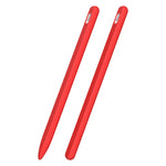 3-in-1 줄무늬 액체 실리콘 스타일러스 케이스와 두 개의 팁 캡, Apple Pencil 1용, Apple Pencil 2용