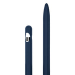3-in-1 줄무늬 액체 실리콘 스타일러스 케이스와 두 개의 팁 캡, Apple Pencil 1용, Apple Pencil 2용