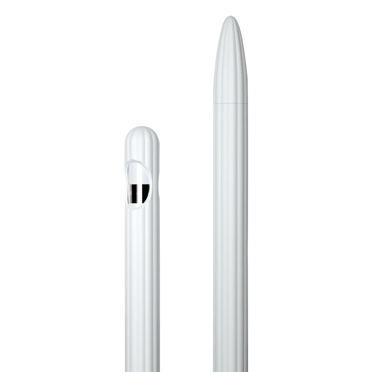 3-in-1 줄무늬 액체 실리콘 스타일러스 케이스와 두 개의 팁 캡, Apple Pencil 1용, Apple Pencil 2용