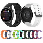 Solid Color Soft Silicone Watch Band, For Huawei Watch3 Pro New