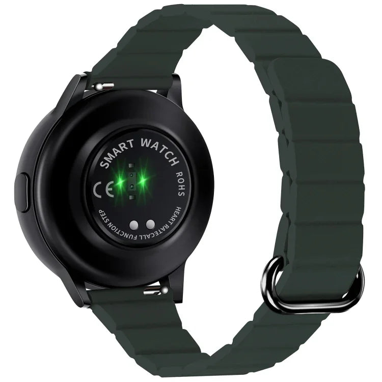 22mm 자석 버클 가죽 시계 밴드, 삼성 갤럭시 워치3 45mm용