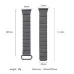 22mm 자석 버클 가죽 시계 밴드, 삼성 갤럭시 워치3 45mm용