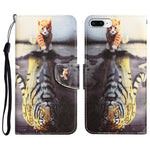 Colored Drawing Leather Phone Case, For iPhone 7 Plus / 8 Plus