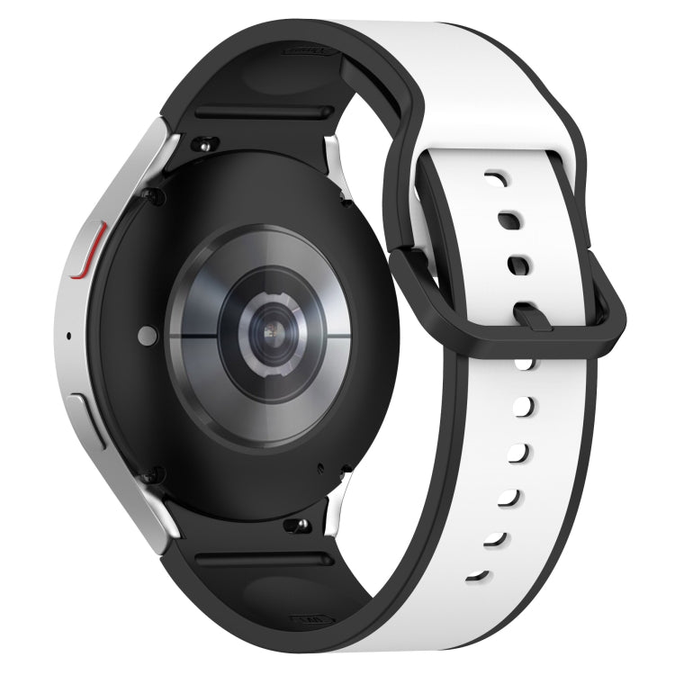 투톤 실리콘 시계줄, 삼성 갤럭시 워치4 클래식 46mm / 워치4 44mm용, 삼성 갤럭시 워치4 클래식 42mm / 워치4 40mm용, 삼성 갤럭시 워치5 프로 / 워치5용