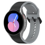 투톤 실리콘 시계줄, 삼성 갤럭시 워치4 클래식 46mm / 워치4 44mm용, 삼성 갤럭시 워치4 클래식 42mm / 워치4 40mm용, 삼성 갤럭시 워치5 프로 / 워치5용