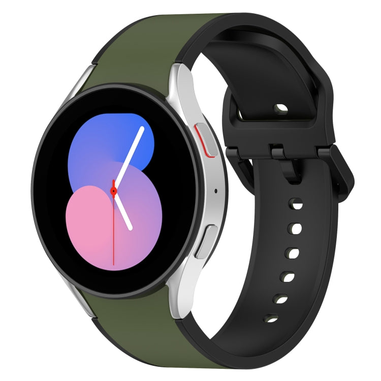 투톤 실리콘 시계줄, 삼성 갤럭시 워치4 클래식 46mm / 워치4 44mm용, 삼성 갤럭시 워치4 클래식 42mm / 워치4 40mm용, 삼성 갤럭시 워치5 프로 / 워치5용