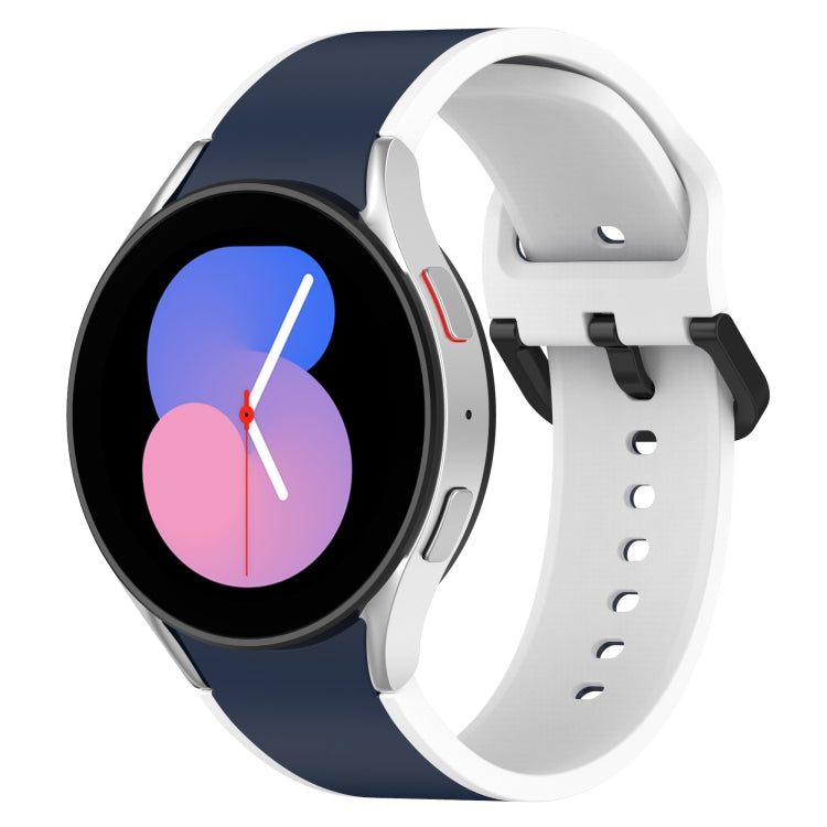 투톤 실리콘 시계줄, 삼성 갤럭시 워치4 클래식 46mm / 워치4 44mm용, 삼성 갤럭시 워치4 클래식 42mm / 워치4 40mm용, 삼성 갤럭시 워치5 프로 / 워치5용