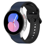 투톤 실리콘 시계줄, 삼성 갤럭시 워치4 클래식 46mm / 워치4 44mm용, 삼성 갤럭시 워치4 클래식 42mm / 워치4 40mm용, 삼성 갤럭시 워치5 프로 / 워치5용
