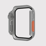 Apple Watch 시리즈 9 / 8 / 7 45mm용 분리형 버튼이 있는 필름 PC 시계 케이스, Apple Watch 시리즈 9 / 8 / 7 45mm용