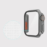 Apple Watch 시리즈 9 / 8 / 7 45mm용 분리형 버튼이 있는 필름 PC 시계 케이스, Apple Watch 시리즈 9 / 8 / 7 45mm용