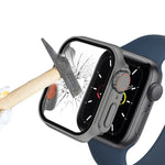 Apple Watch 시리즈 9 / 8 / 7 45mm용 분리형 버튼이 있는 필름 PC 시계 케이스, Apple Watch 시리즈 9 / 8 / 7 45mm용