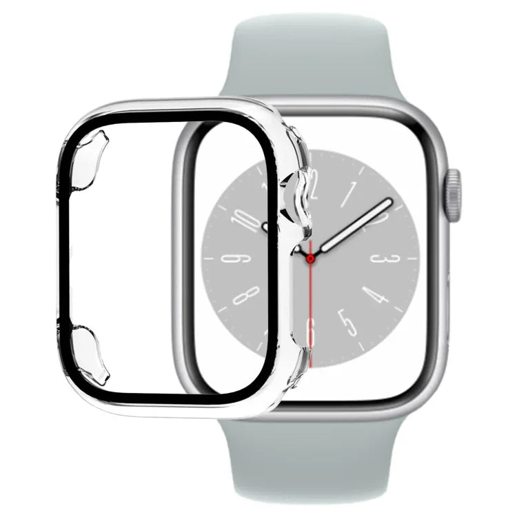 Tempered Glass Film PC Watch Case, For Apple Watch Series 9 / 8 / 7 41mm, For Apple Watch Series 9 / 8 / 7 45mm