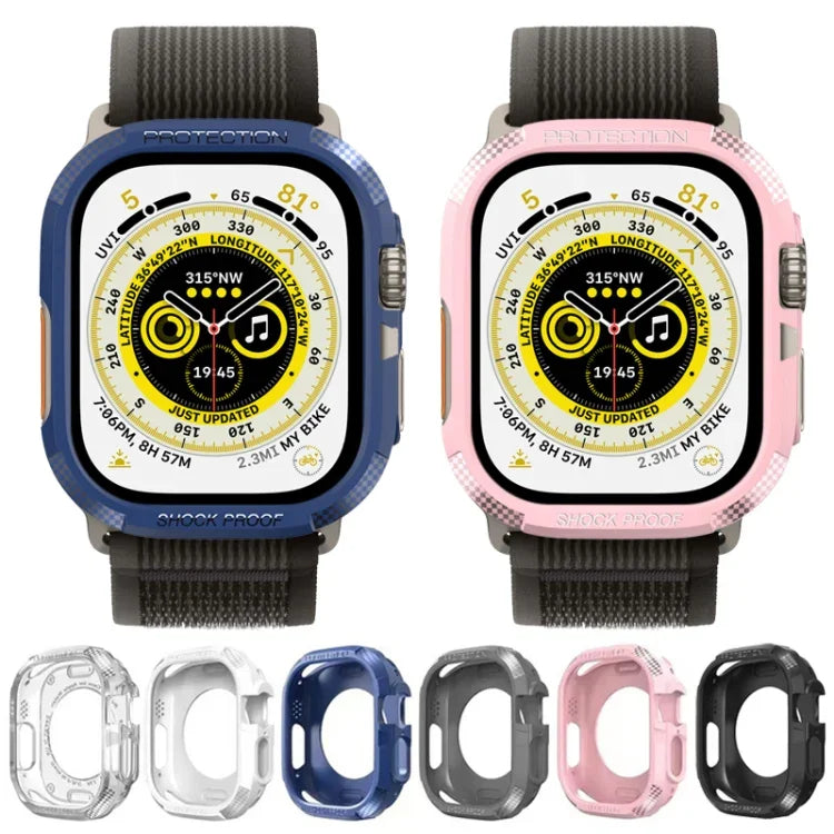 3중 방수 TPU 카본 파이버 보호 케이스, Apple Watch Ultra 3 / 2 / 1 49mm용