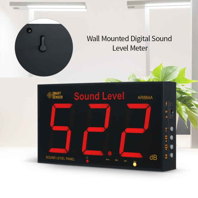 SmartSensor AR884A 스마트 벽걸이 소음 측정기