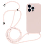 Crossbody Lanyard Liquid Silicone Case, For iPhone 13 Pro Max, For iPhone 12, For iPhone 12 Pro