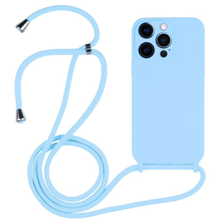 Crossbody Lanyard Liquid Silicone Case, For iPhone 13 Pro Max, For iPhone 12, For iPhone 12 Pro