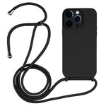 Crossbody Lanyard Liquid Silicone Case, For iPhone 12 Pro Max