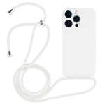 Crossbody Lanyard Liquid Silicone Case, For iPhone 12 Pro Max