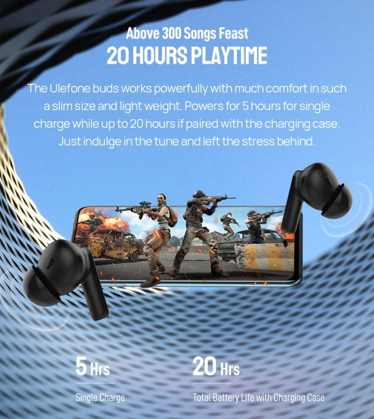 오리지널 Ulefone Buds TWS 진정한 무선 블루투스 이어폰