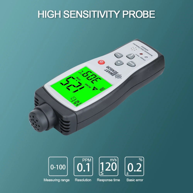 SmartSensor AR8500 휴대용 암모니아 가스 NH3 검출기 미터, AR8500