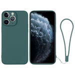 Silicone Phone Case with Wrist Strap, For iPhone 11, For iPhone 11 Pro, For iPhone 11 Pro Max