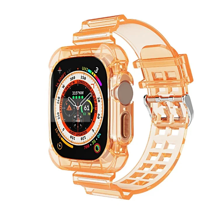 빙하 투명 TPU 일체형 시계줄, Apple Watch Ultra 49mm용