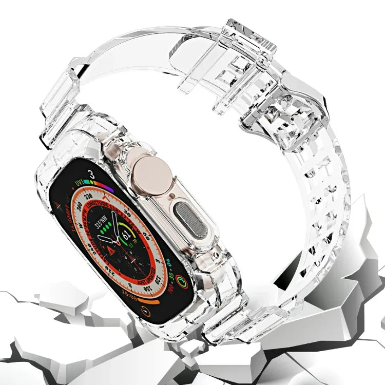 Glacier Transparent TPU Integrated Watch Band, For Apple Watch Ultra 49mm