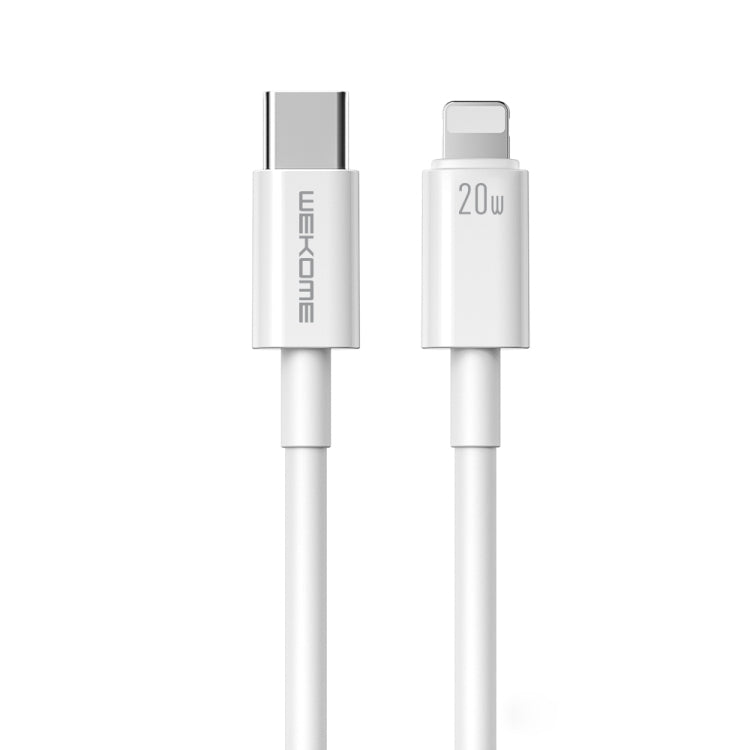 WEKOME WDC-168 오리지널 시리즈 PD 20W USB-C / Type-C to 8 핀 고속 충전 데이터 케이블, 길이: 1m