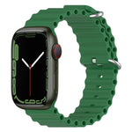 Ocean Silicone Watch Band, For Apple Watch Series 8&7 41mm, For Apple Watch Series 8&7 41mm / SE 2&6&SE&5&4 40mm